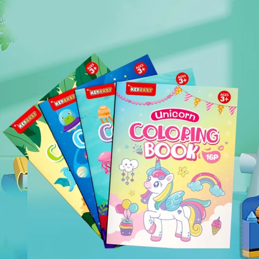 Dinosaur Figurine Set - 16 pagine Libri da colorare per