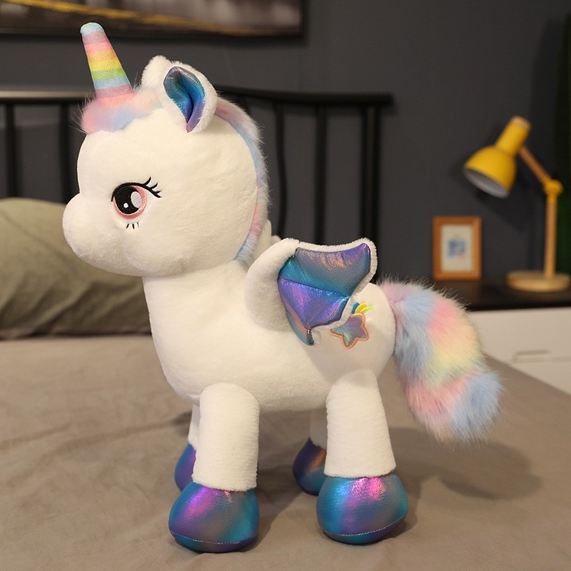 Unicorn Stuffed Toy - Arcobaleno Pegasus Unicorno Peluche Pony Doll