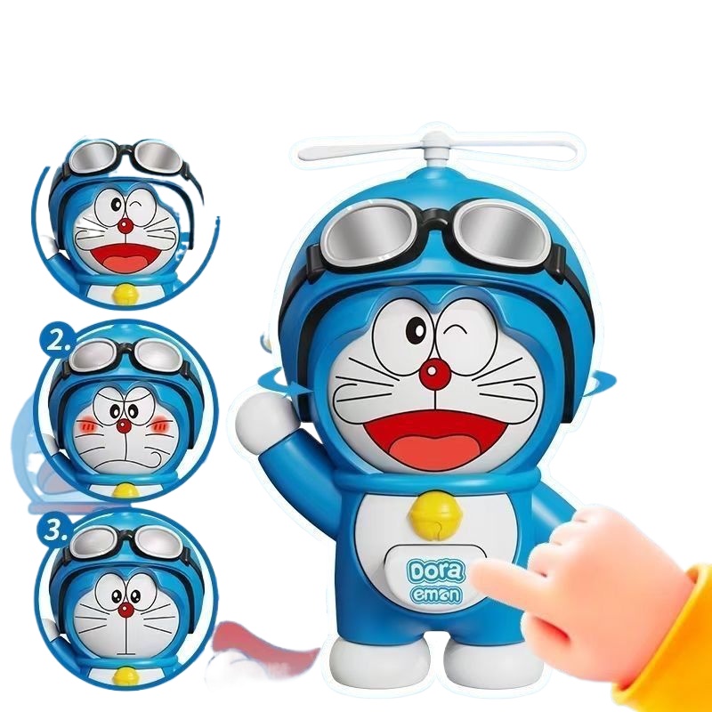 Kids Toys Young - Bambola Doraemon Cambia-Faccia, Giocattolo Figurina Deformabile