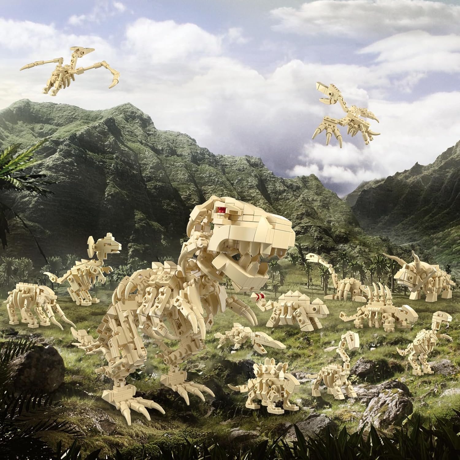 Set di Costruzioni Scheletro d - Dinosaur Figurine Set recensione e prezzo